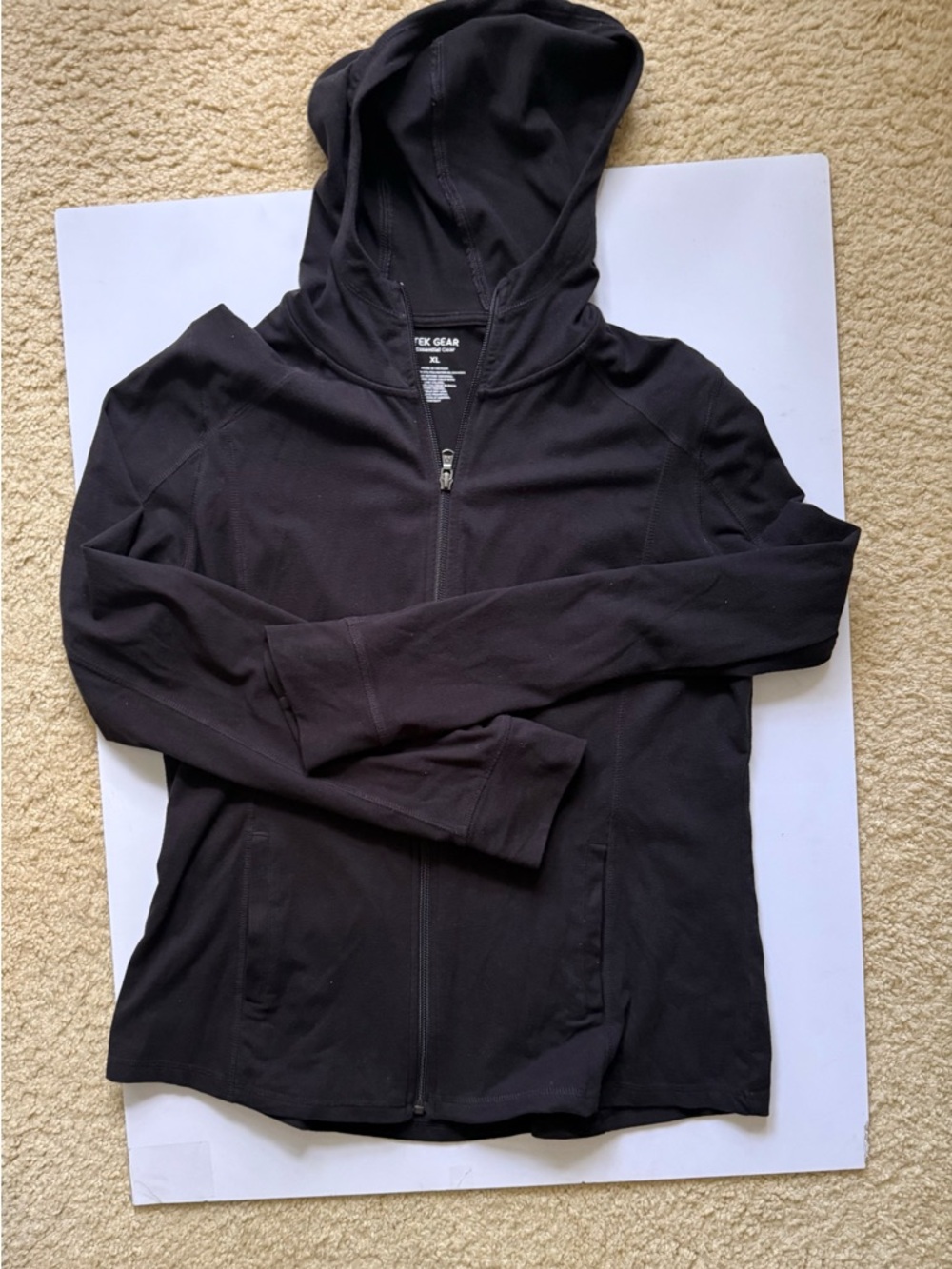 tek gear Women's Hooded Zip Jackets in Black and Navy - Picture 4 of 16